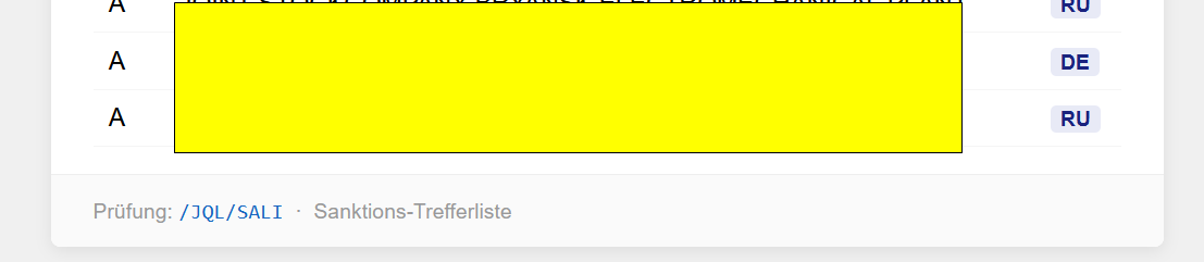 Vollständige Trefferliste in der E-Mail-Benachrichtigung